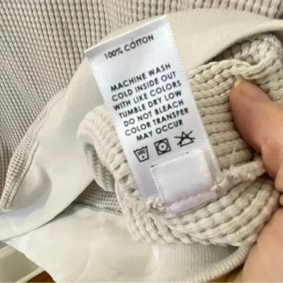 NWT Cotton Citizen Cooper Thermal Half Zip Vintage White Stone size Small - Picture 6 of 11